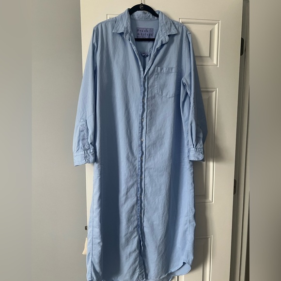 Frank & Eileen Rory denim maxi dress - Picture 2 of 5